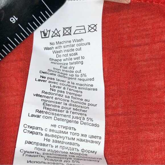 By Malene Birger Red Swim Coverup with Relaxed Silhouette - Picture 8 of 10